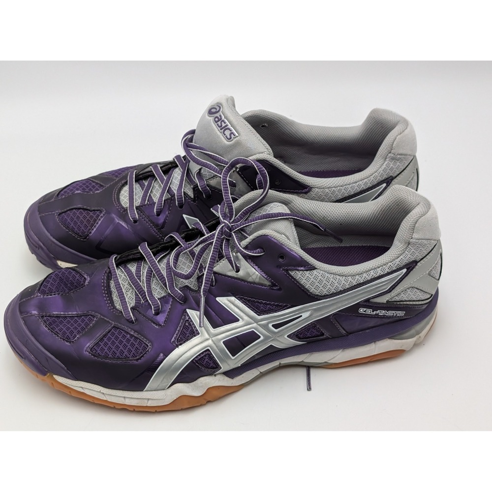 Asics Purple Silver Men's Athletic Shoes